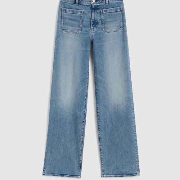 Madewell The Emmett Wide-Leg Full Length Jean: Patch Pocket Edition Size 27 - Picture 4 of 4